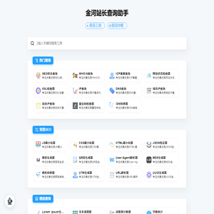 金河站长查询助手