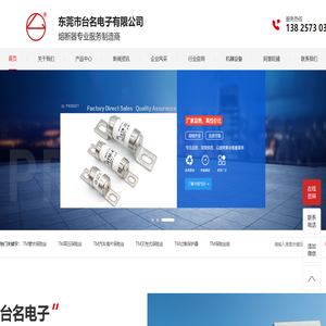 东莞市台名电子有限公司|生产管状保险丝，高压保险丝，汽车插片保险丝，保险丝座，过载保护器和各种保险丝配套产品|服务热线：0769-22854632