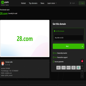 28.com Premium domain name trading - 28.com Buy and sell domain names at a fixed price- Dn.com domain name trading platform