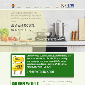 GRREN WORLD BY Topfeng Group Ningbo / Houseware / Products for an BETTER life