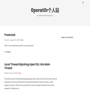 0perat0r个人站 – Hey, KEEP CALM and hack away…