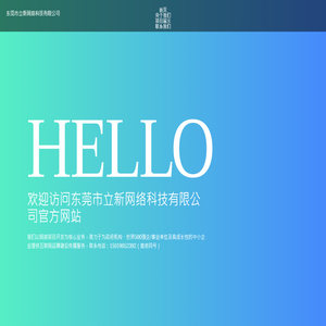 东莞市立新网络科技有限公司