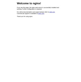 Welcome to nginx!