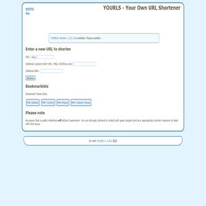 YOURLS — Your Own URL Shortener | https://020cta.com/