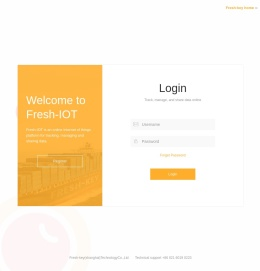 Fresh-IOT online tracking platform