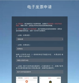 电子发票申请