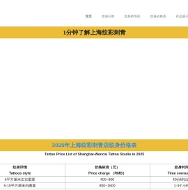 上海纹彩刺青 - 可能是上海最好的纹身店！