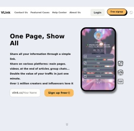 VLink- 唯一链接,分享你的全部
