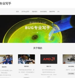 BUG专业写手 – 老蒲的个人小站