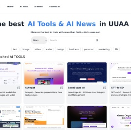 Best AI Tools List - Find The Best AI Tools & Software - UUAA.net  - Find The Best AI Tools & AI News