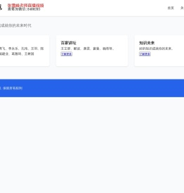 全网知识馆 张雪峰 袁腾飞 李永乐 孔玮 王羽 陈果 罗翔 戴建业 葛雅琦 王树国